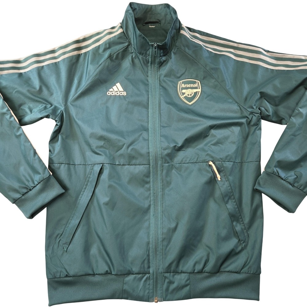 Arsenal‎ Jacket Mens 48 Green Soccer Adidas Training Track Top Vietnam Club